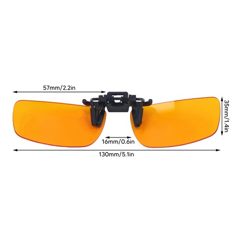 Clip On Glasses Efficient Blue Lights Blocking 180 Degree Vertical Flip Portable - Picture 13 of 30