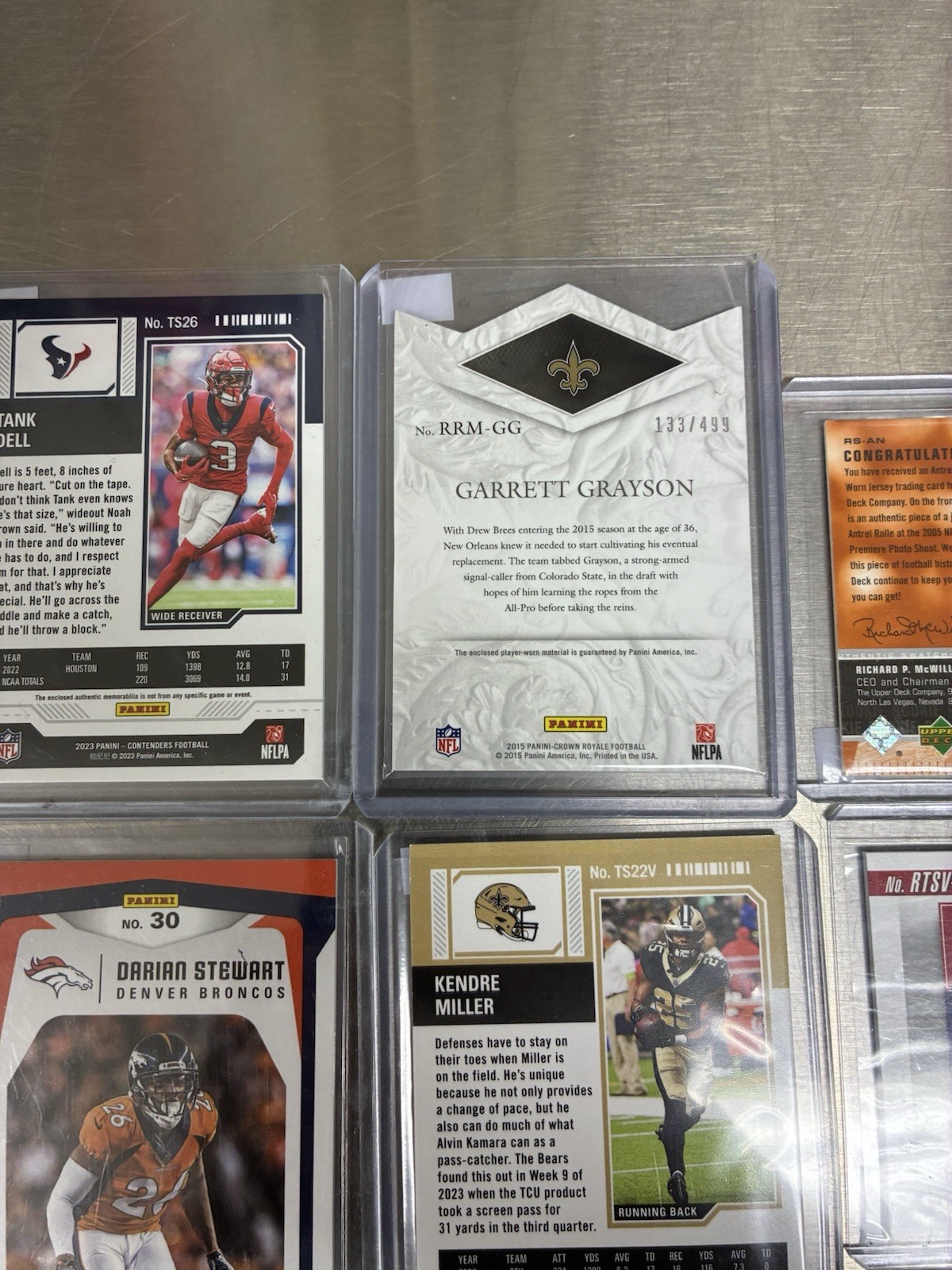 Nfl Football Seven Patch Cards, Some Game Worn All Cards In Good Shape view 5