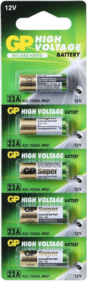 GP Super 23A 12V High Voltage Alkaline Battery (Pack of 5)