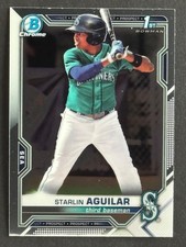 Starlin Aguilar 2021 Bowman Chrome Prospect Card #BCP-249 1st Bowman