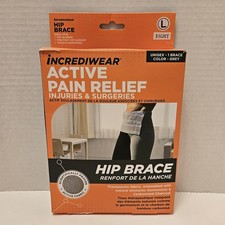 Incrediwear Hip Support Brace LARGE RIGHT HIP Unisex Grey
