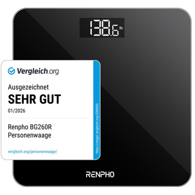RENPHO Personenwaage, Körperwaage Mit Hochpräzisions-Sensoren, Personen Digitalw