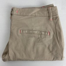 Roxy Womens Beige Skinny Ankle Pants Size 11 Measured GUC Button X JDP3RX2