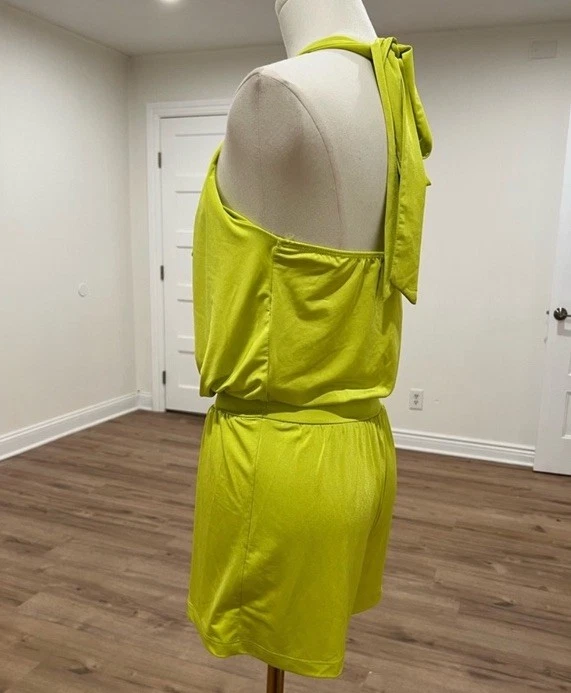 Mameluco halter Arden B verde neón talla XS Foto 4 de 4