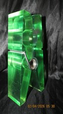 Vintage Green Lucite Acrylic Giant Clothespin...