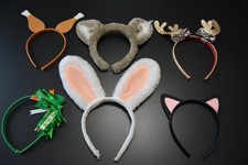 Lot of 6 Girl's/Women's Holiday/Animal Headbands - Easter, Christmas, Halloween