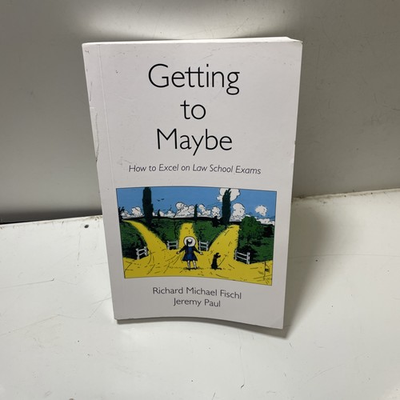 #ad Getting to Maybe: How to Excel on Law School Exams b5 $5.86