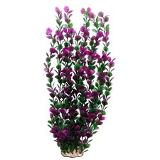 Lantian Grass Cluster Purple Leaves Aquarium D cor Plastic Plants Extra Large...