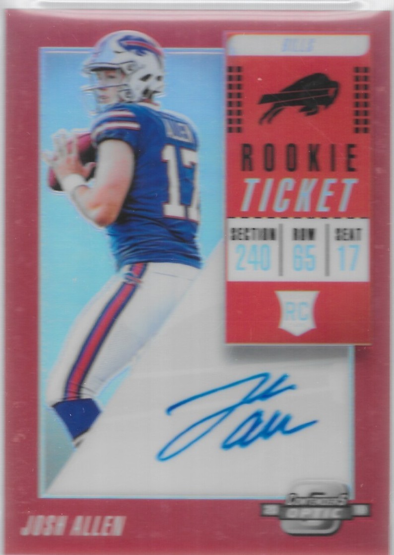 Panini Contenders Optic Josh Allen #105 Trading Card 2018 for sale