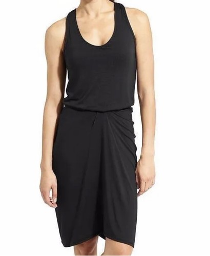 Athleta Daytrip Dress, Size S, Black Knit Knee Length Racerback - Picture 11 of 11