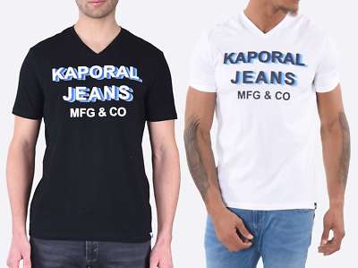 Camiseta Kaporal De Manga Corta Para Hombre LOLY Negra O Blanca
