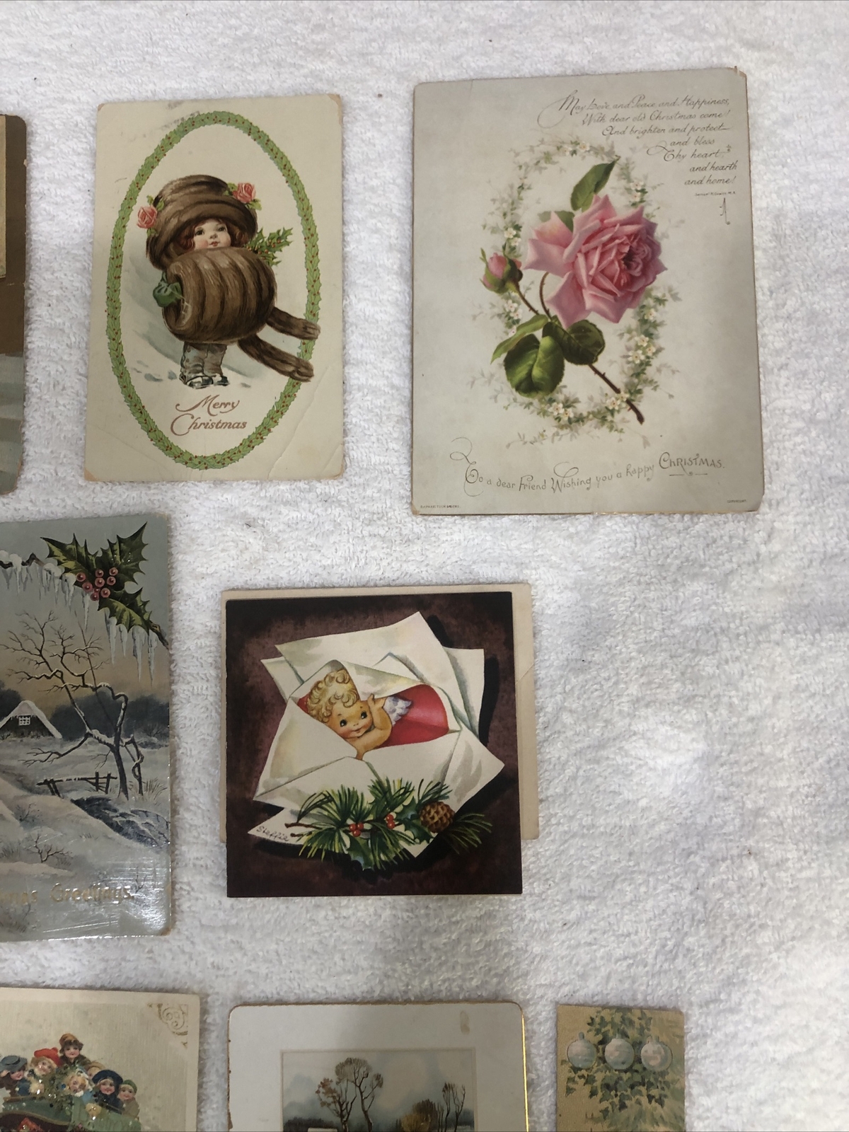 Lot Of 14 Vintage Christmas Cards eBay