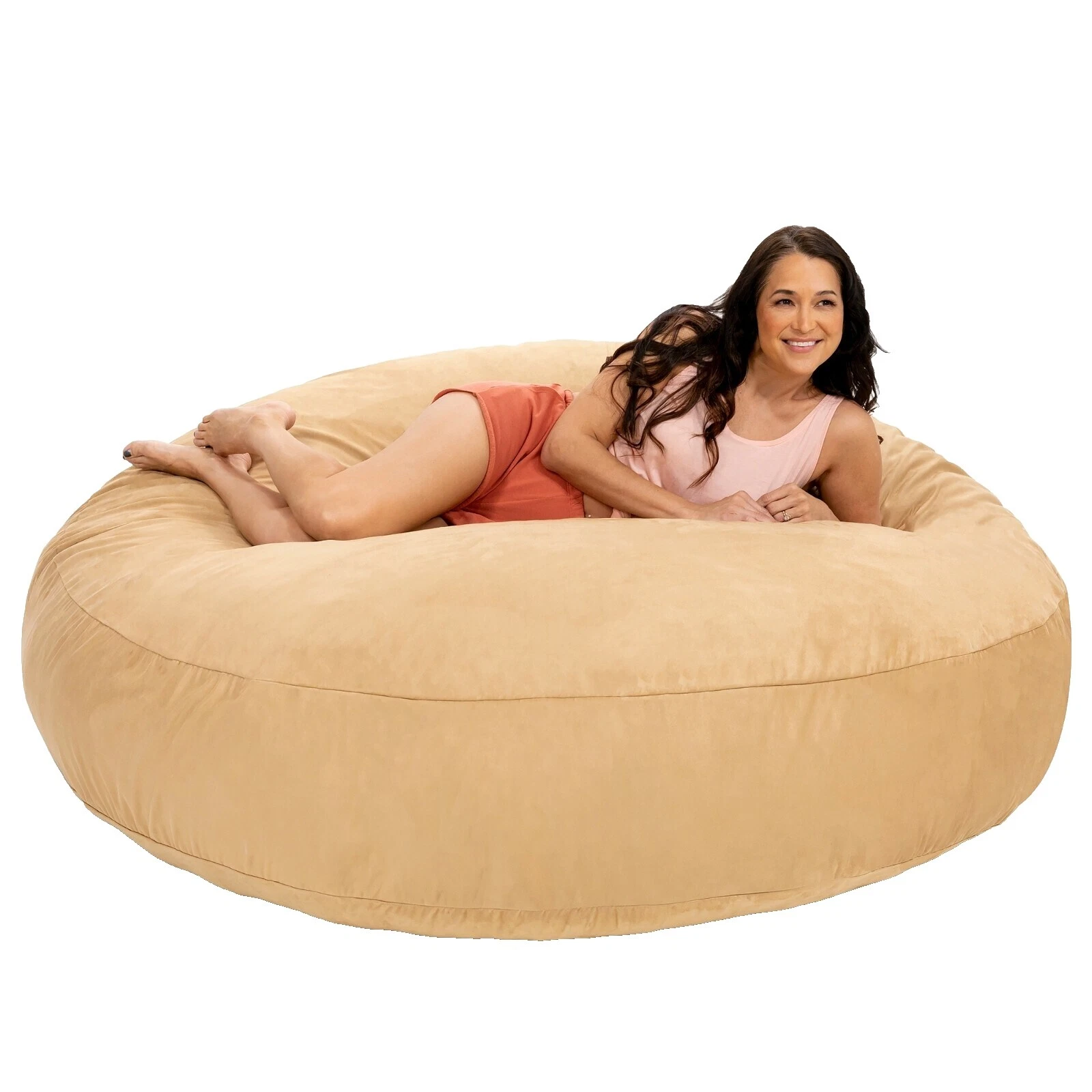 Faux Suede Sofá Bean bags & Muebles inflables