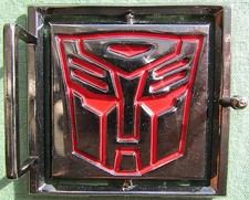 Transformers Reversible Belt Buckle Decepticon Autobots From 2005 By Hasbro