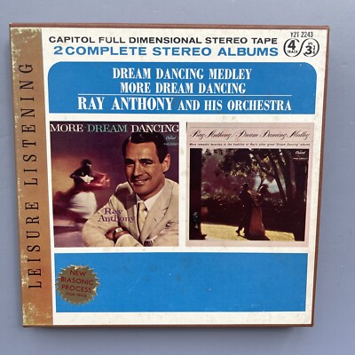 Ray Anthony-  Dream Dancing Medley /  More Dream Dancing  Reel To Reel Tape Rare