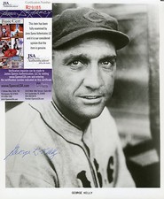 George Kelly Signed JSA COA Autographed 8X10 Photo Autograph Auto NY Giants