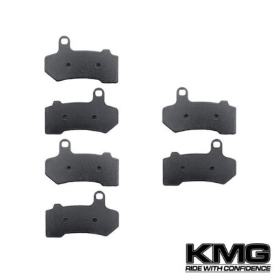 Front + Rear Organic NAO Brake Pads For 2008-2011 Harley FLHX