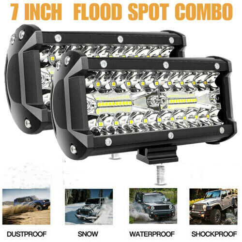 2X LED Work Light Bar Flood Spot Lights Driving Lamp Offroad Car Truck SUV 12V* - Picture 4 of 18