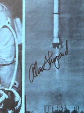 ALAN SHEPARD PROJECT MERCURY HAND SIGNED AUTOGRAPHED 1961 RECORD ALBUM & SCCS 