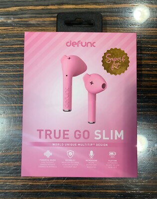 DeFunc True Go Slim Bluetooth Kopfhörer Rosa