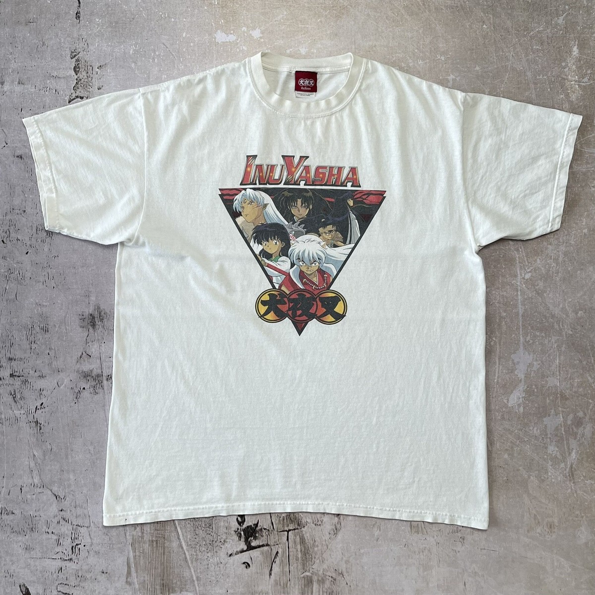 2003 InuYasha Gemoku Kiwami (size XL) Anime T-Shirt Anvil Tag