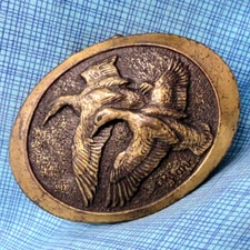 Ducks Unlimited Belt Buckle Lee Le Blanc Vintage 1978 David A Bortner    .TAZ602