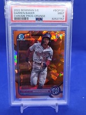 2022 Bowman Chrome Sapphire Darren Baker Orange /50 PSA 9