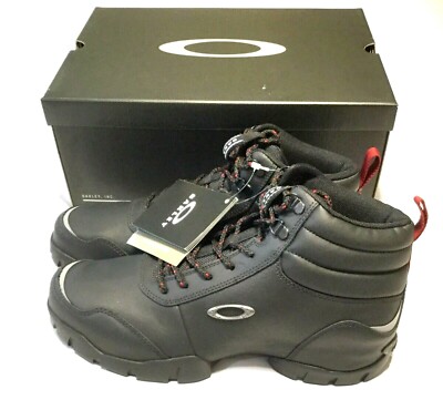 OAKLEY OUTDOOR BOOTS New Men's Size 10 Black Leather Trail OAKLEY OUTDOOR BOOTS New Men's Size 10 Black Leather Trail