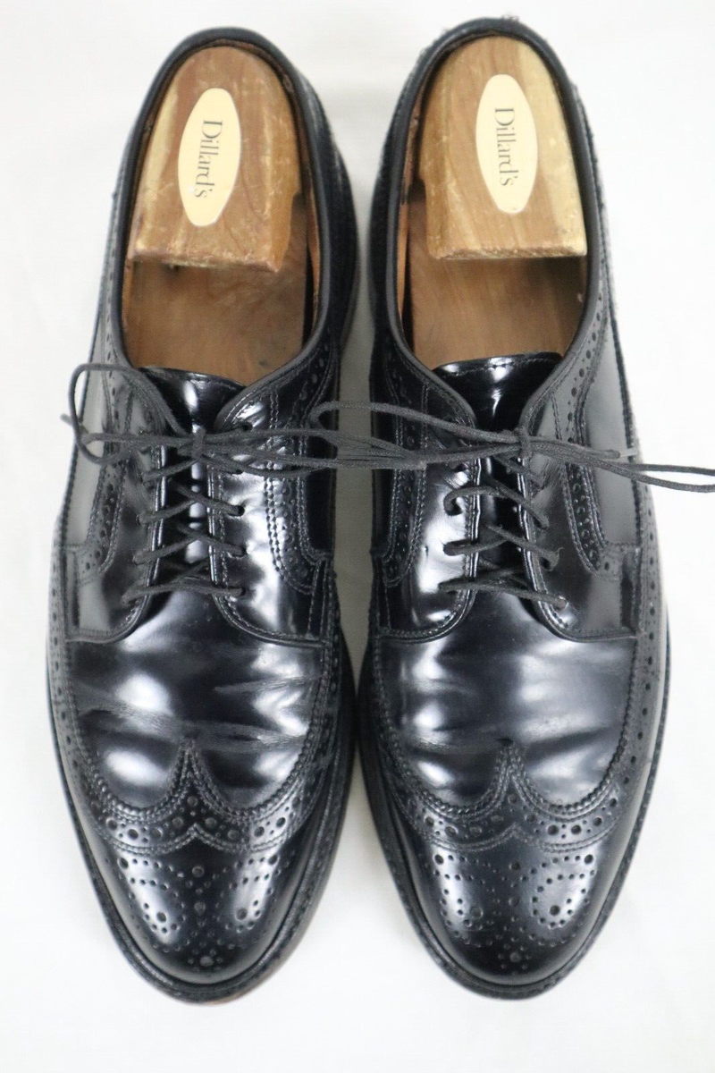 Allen Edmonds Macneil Mens 10 Black Leather Dress Shoes Lace-Up Block Heel Allen edmonds macneil mens - Gem main image 4