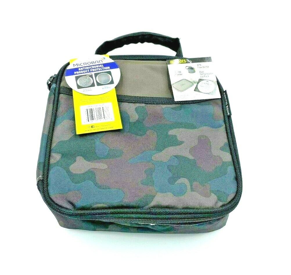 Artic Zone- Insulated CAMO Lunch Bag Combo with Water Bottle