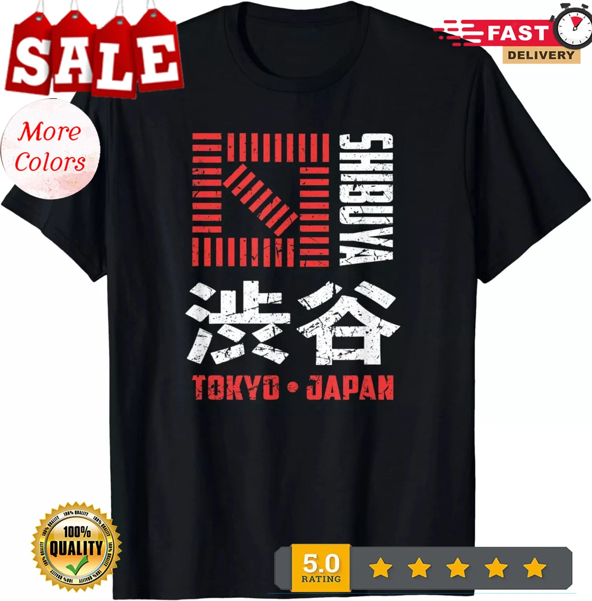 シャツ 2025/NEW LIMITED Tokyo Japan Shibuya Japanese Kanji Shibuya