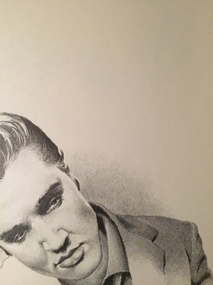 ELVIS NEWLY DISCOVERED DRAWINGS OF ELVIS PRESLEY BY BETTY HARPER