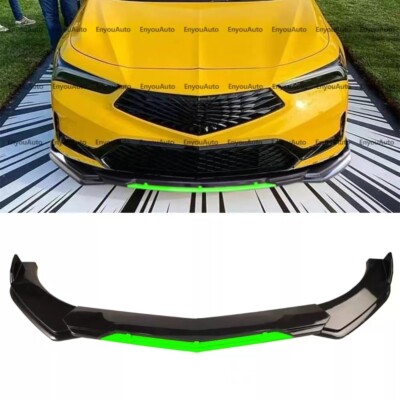 For Acura Integra Universal Front Bumper Lip Spoiler Splitter Gloss Black Green