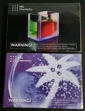 Lot of 2 Mel Science Chemistry Sets Egyptian Night Ultraviolet NEW Sealed