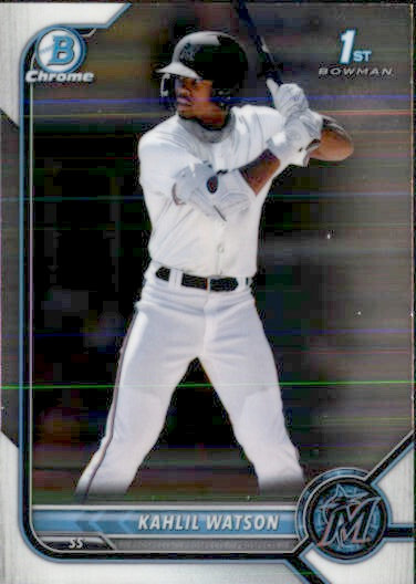 2022 BOWMAN CHROME PROSPECT 1ST MIAMI MARLINS - KAHLIL WATSON #BCP-3