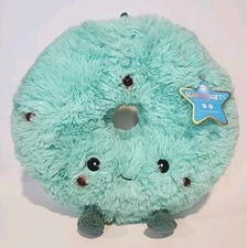 F.A.O. Schwarz 10" Glow Brights Plush LED Lights Sound Wreath Christmas Smiley 
