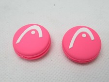 2X PINK / WHITE HEAD "PRO DAMP" VIBRATION DAMPENERS FOR TENNIS RACQUETS