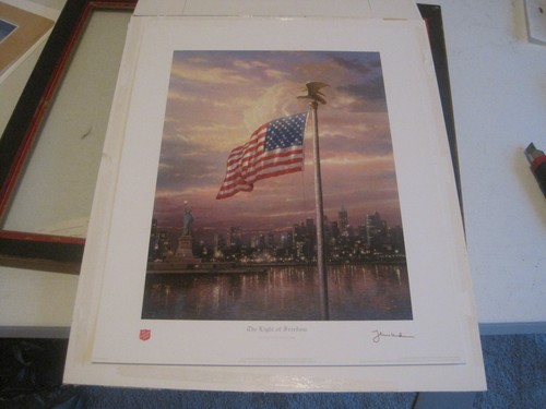 Thomas Kinkade "The Light of Freedom" Official Salvation Army Print | eBay