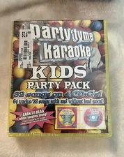 Party Tyme Karaoke - Kids Party Pack (32-song Party Pack)[4 CD] NEW SEALED PKG
