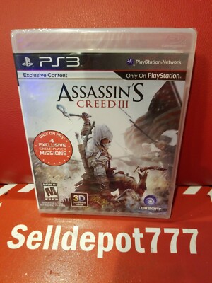 Assassin's Creed III (Sony PlayStation 3, 2012) Brand New 