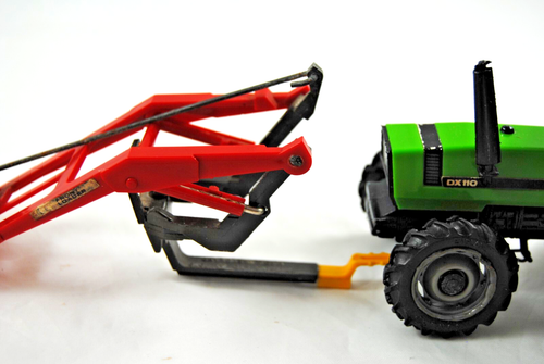 Unique 1:32 Britains 9574 FRONT LOADER For FARM Tractors w 3 Loading ATTACHMENTS - Picture 17 of 22