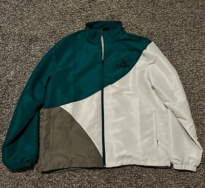 100 Thieves Alumni Collection Track Jacket Men s 2XL Green/Off White