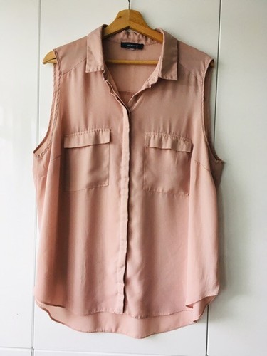 Primark Rubor en rosa sin mangas Blusa Camisa Top Floaty largo Reino Unido  20 código 284 | eBay