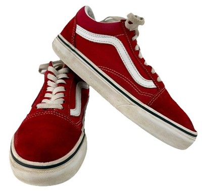 Vans Sneakers Old Skool Red White Low Top Men 4.5 / Women 6 Skater Dock Shoes