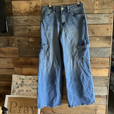 YMI USA High Rise Skater Jeans Women's Size 7 Cotton Blend Denim Y2K 90s