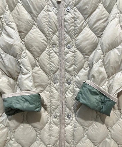 TAION M65 Liner W Zip Down Jacket Men's Size S Beige image 6