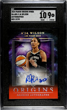 2024 Panini Origins WNBA A'ja Wilson Origins Autographs Red SGC 9 /99 Auto 10