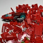 Lego 300 Red Bricks Plates Mario Hat Heart 39613 Wheelchair Mudguards 392 — photo 3