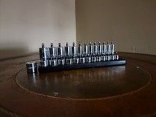 New Proto Usa 14 Dr Socket Set Deep Shallow 4mm-16mm 6 Point Metric Usa Made