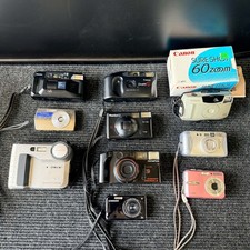AS IS Lot of 10 Cameras- Canon Sony Ricoh Mamiya Olympus Samsung Parts/Repair